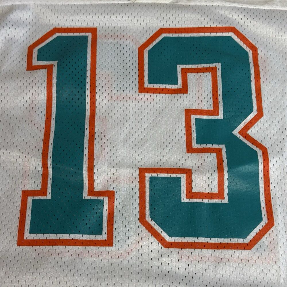 Vintage 90s Champion Dan Marino #13 Miami Dolphins Jersey Size 44 USA White - Picture 4 of 11